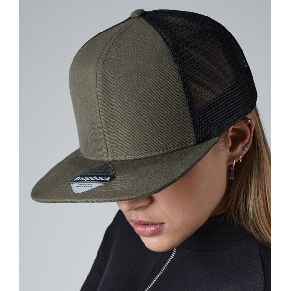 Beechfield Original Flat Peak 6 Panel Trucker Cap Thumbnail