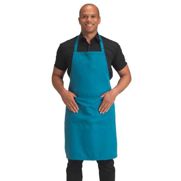 Dennys Polyester Bib Apron with Pocket Thumbnail