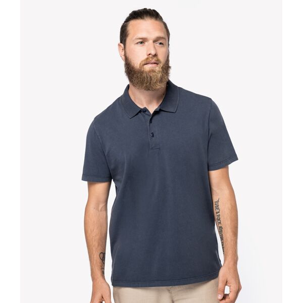 Native Spirit Washed Jersey Polo Shirt Thumbnail