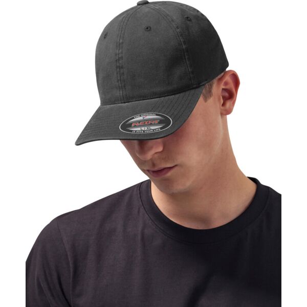 Flexfit garment washed cotton dad hat (6997) Thumbnail