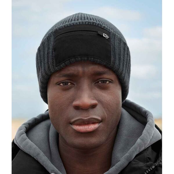 Beechfield Zip Patch Beanie Thumbnail