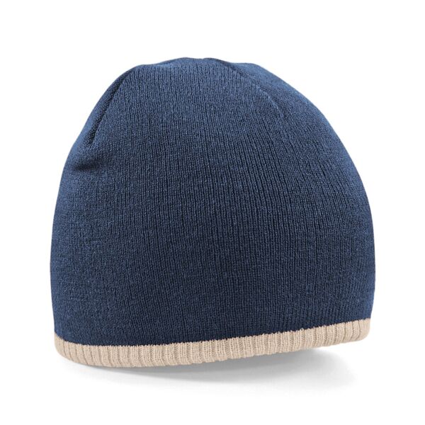 Two-tone pull-on beanie Thumbnail