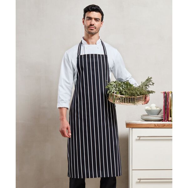 Striped bib apron Thumbnail