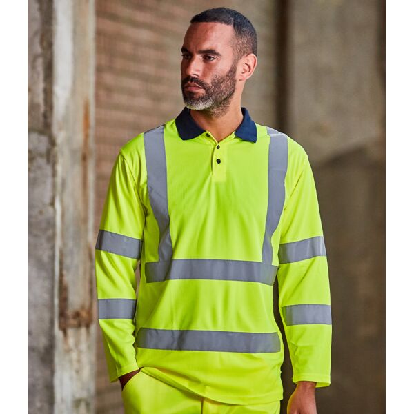 Pro RTX High Visibility Long Sleeve Polo Shirt Thumbnail