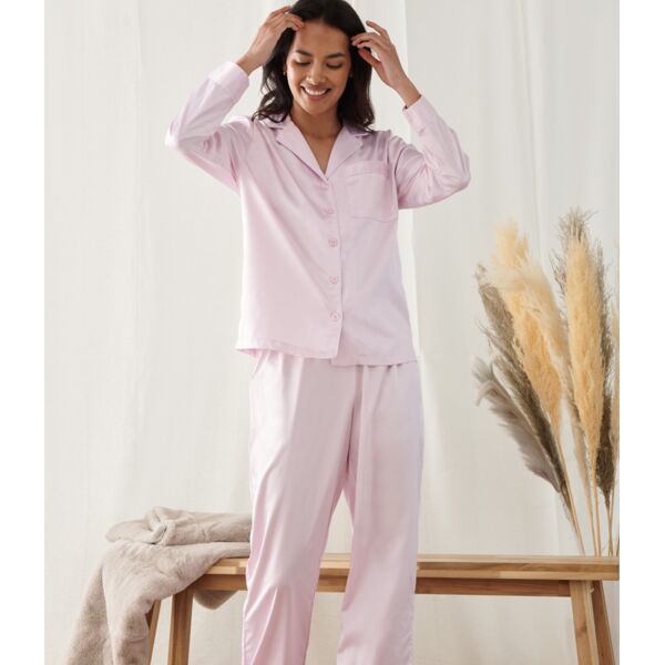 Towel City Ladies Satin Long PJ's Thumbnail
