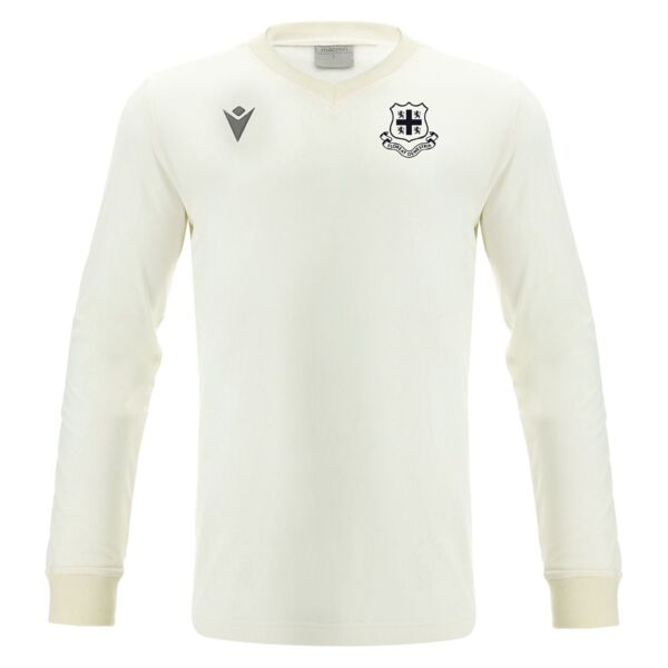 Oswestry Cricket Club Wright Cricket Whites Pullover SNR Thumbnail