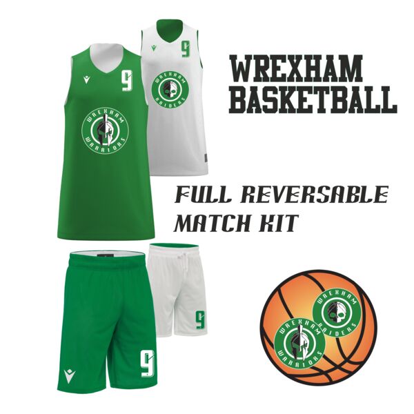 Wrexham Basketball Full Reversible Match Kit Set (Jnr) Thumbnail